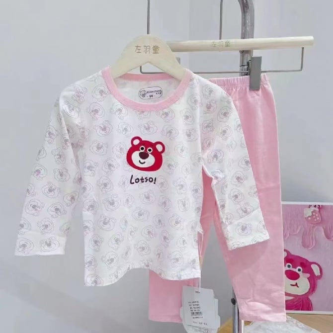 LYCRA KIDS PYJAMS莱卡棉长袖长裤【2100】