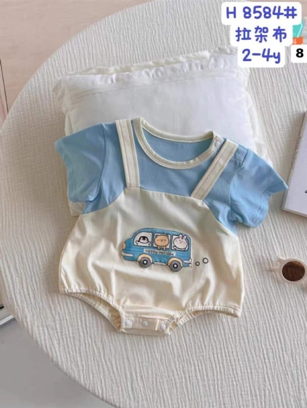 假两式小汽车包屁衣8584