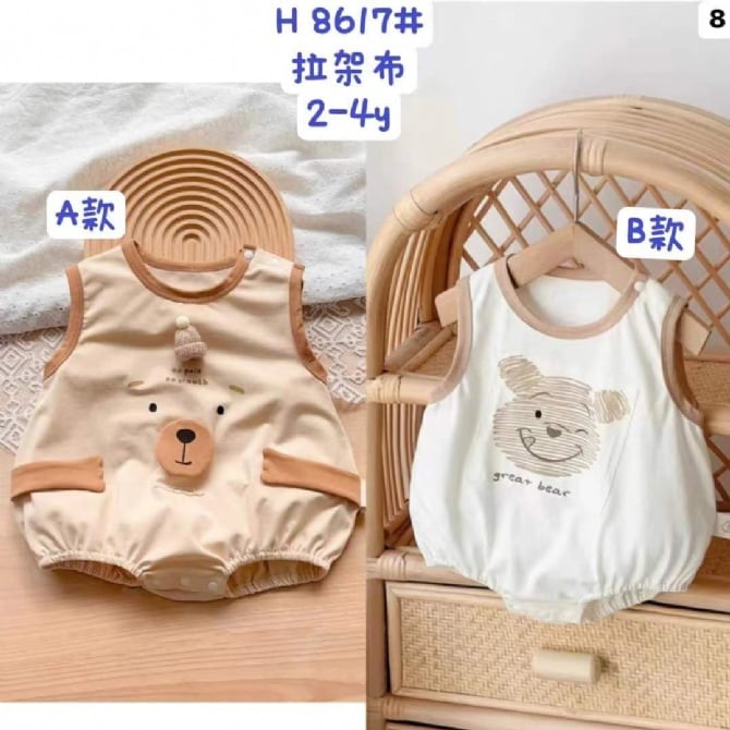 可爱卡通包屁衣8617