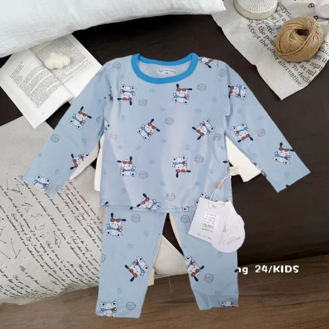 LYCRA KIDS PYJAMS莱卡棉长袖长裤【7108】