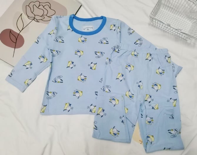 LYCRA KIDS PYJAMS莱卡棉长袖长裤【5718】