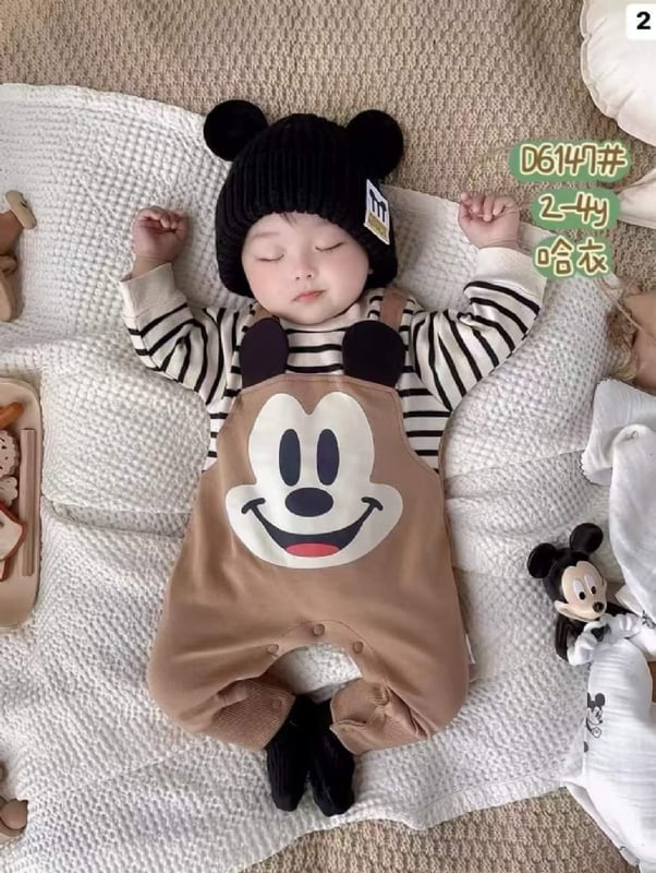 假两式长袖长裤爬爬衣6147