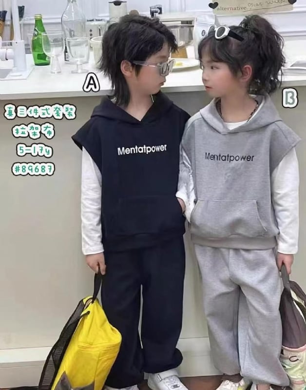 三件式连帽套装89687