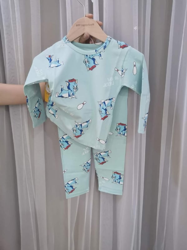 LYCRA KIDS PYJAMS莱卡棉长袖长裤【268】