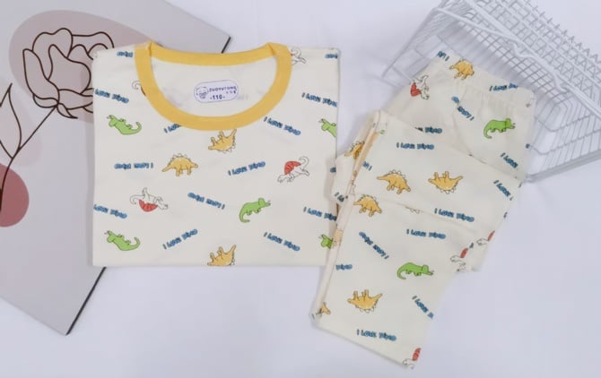 LYCRA KIDS PYJAMS莱卡棉长袖长裤【5735】