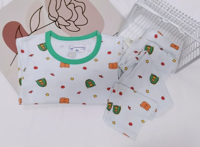 LYCRA KIDS PYJAMS莱卡棉长袖长裤【5711】