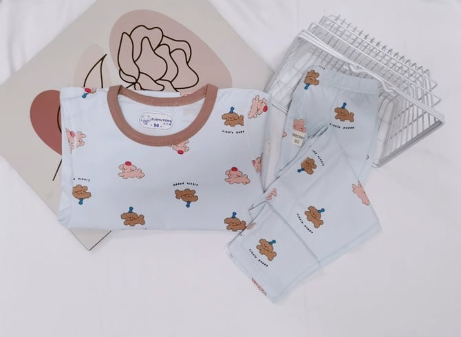 LYCRA KIDS PYJAMS莱卡棉长袖长裤【5710】