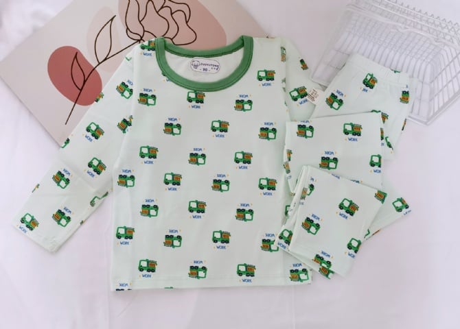 LYCRA KIDS PYJAMS莱卡棉长袖长裤【5708】