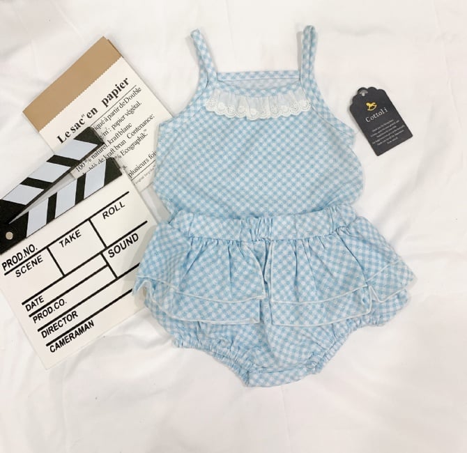COTTOLI 吊带花苞裤套装G4235