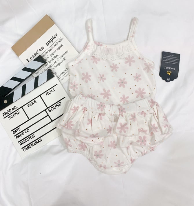 COTTOLI 吊带花苞裤套装G4237
