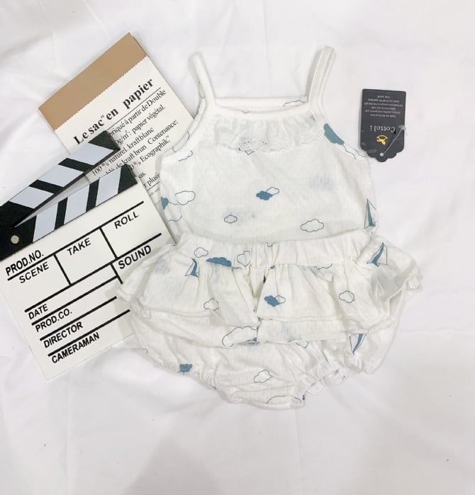COTTOLI 吊带花苞裤套装G4242