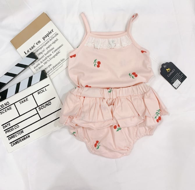 COTTOLI 吊带花苞裤套装G4243