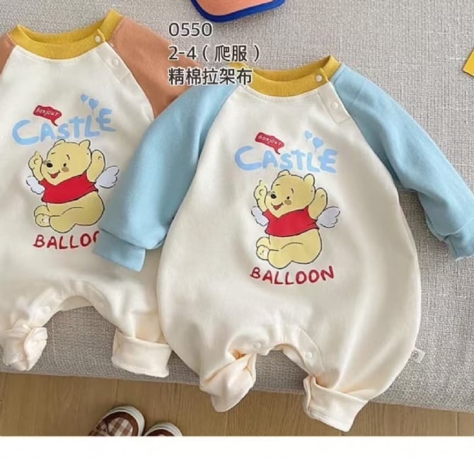 维尼熊长袖平角爬550