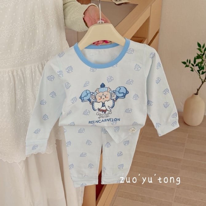 LYCRA KIDS PYJAMS莱卡棉长袖长裤【5740】