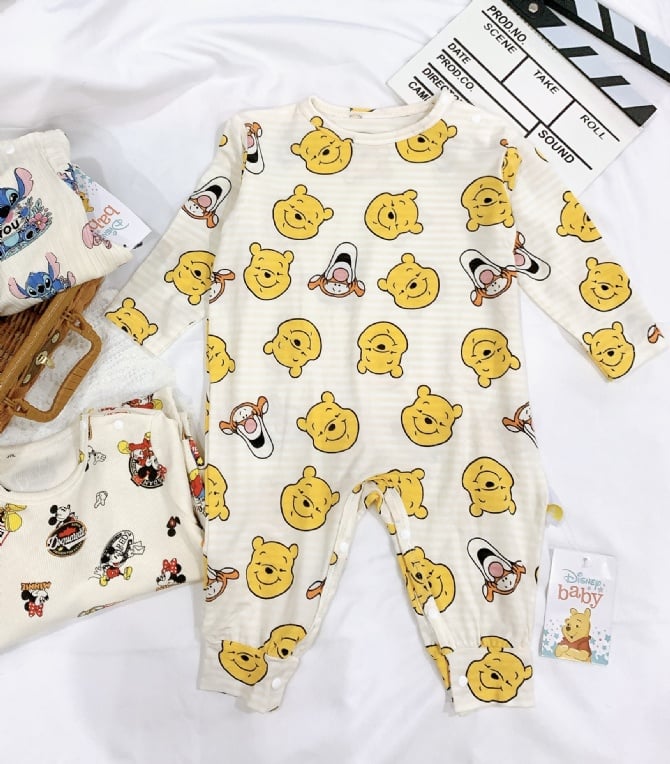 DISNEYBABY 长袖连体爬爬衣 G4405