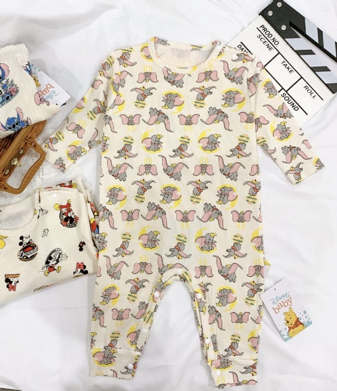 DISNEYBABY 长袖连体爬爬衣 G4410