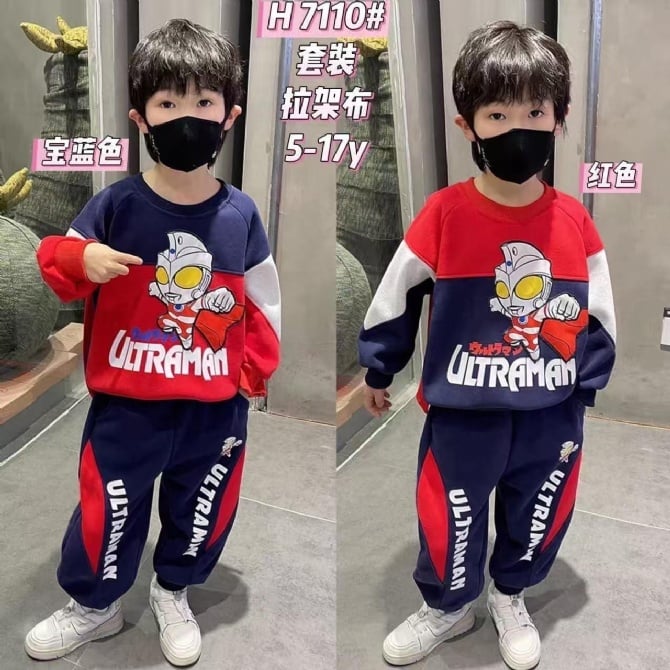 奥特曼长袖卫衣套装7110