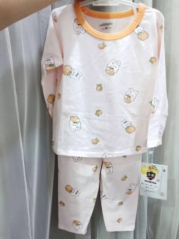 LYCRA KIDS PYJAMS莱卡棉长袖长裤套装【3440】