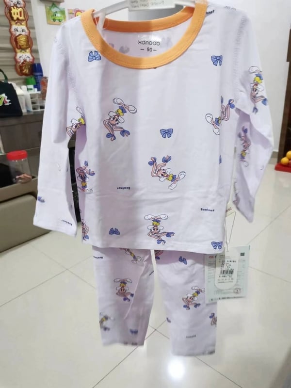 LYCRA KIDS PYJAMS莱卡棉长袖长裤套装【3459】