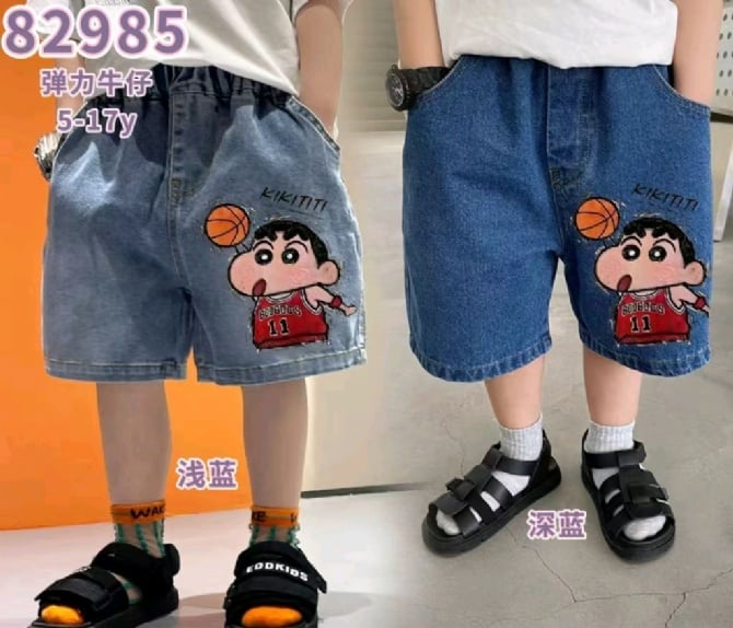 蜡笔小新牛仔五分裤82985