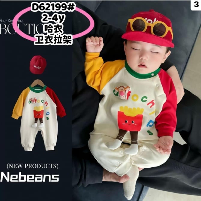 可爱立体卡通长袖长爬62199