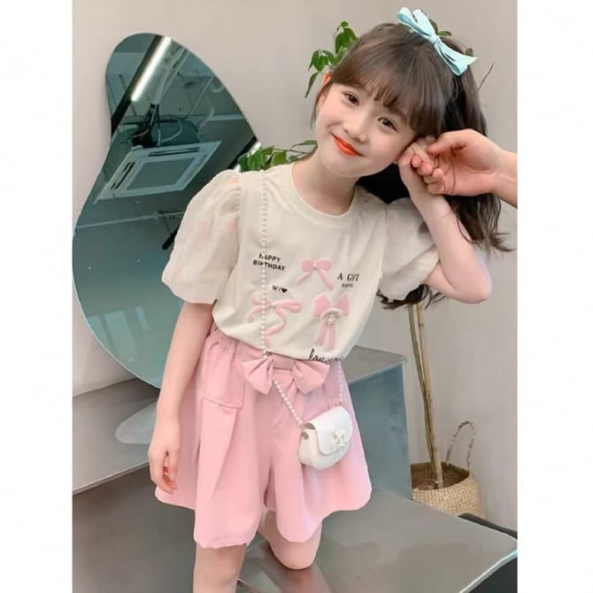 甜美蝴蝶结套装【5200】