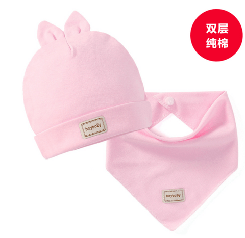 兔子帽宝宝帽子+口水巾套装176