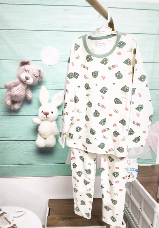 LYCRA KIDS PYJAMS莱卡棉长袖长裤【017】