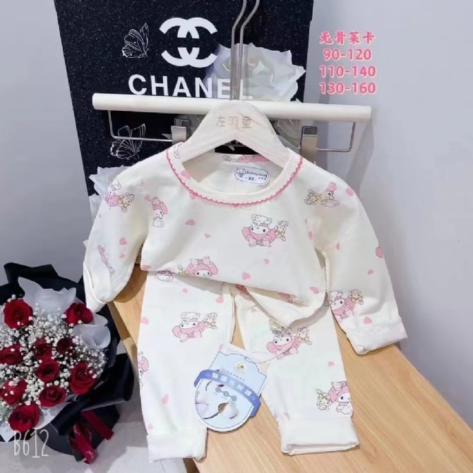 LYCRA KIDS PYJAMS莱卡棉长袖长裤【019】