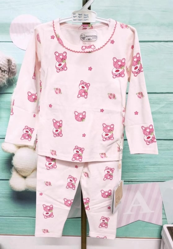 LYCRA KIDS PYJAMS莱卡棉长袖长裤【011】